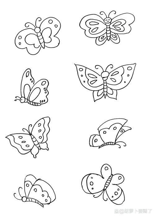 简笔画蝴蝶怎么画才创意？-图1