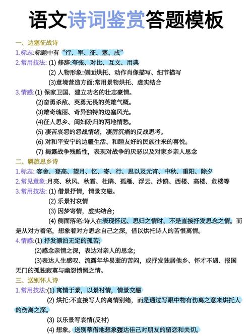 古诗高考答题技巧,古诗高考答题技巧和方法-图2 古诗高考答题技巧,古诗高考答题技巧和方法-图2