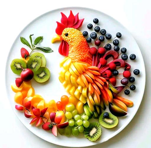 中秋水果创意拼盘图大全，有哪些造型惊艳又寓意吉祥的创意拼盘做法？-图2