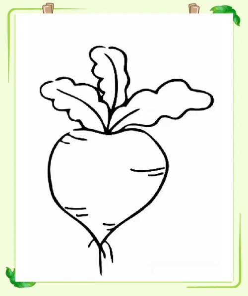 果蔬创意简笔画图片大全,如何用简单线条画出逼真又有趣的果蔬形象?-图3 果蔬创意简笔画图片大全,如何用简单线条画出逼真又有趣的果蔬形象?-图3