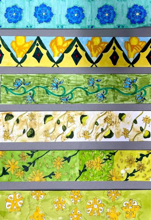 二方连续创意画-图1