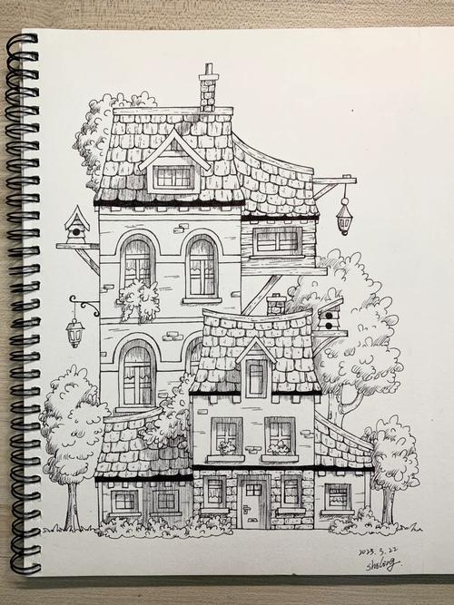 房屋创意素描,房屋创意素描图片-图3 房屋创意素描,房屋创意素描图片-图3