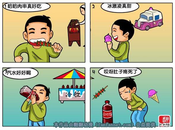 食品安全四格漫画如何传递创意?-图1 食品安全四格漫画如何传递创意?-图1