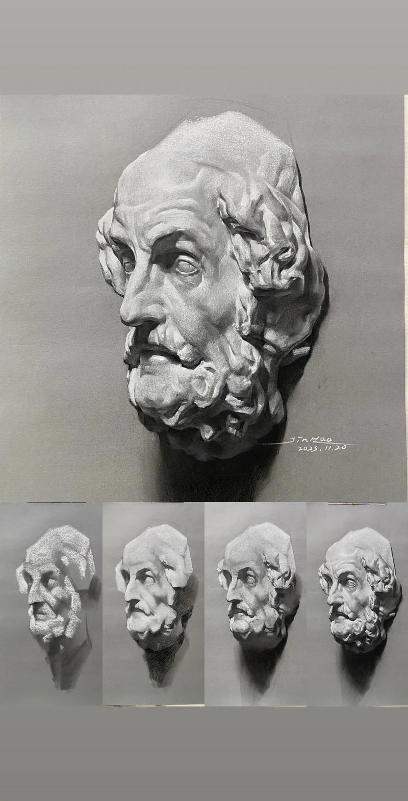 石膏创意素描,如何突破传统石膏写生?-图1 石膏创意素描,如何突破传统石膏写生?-图1