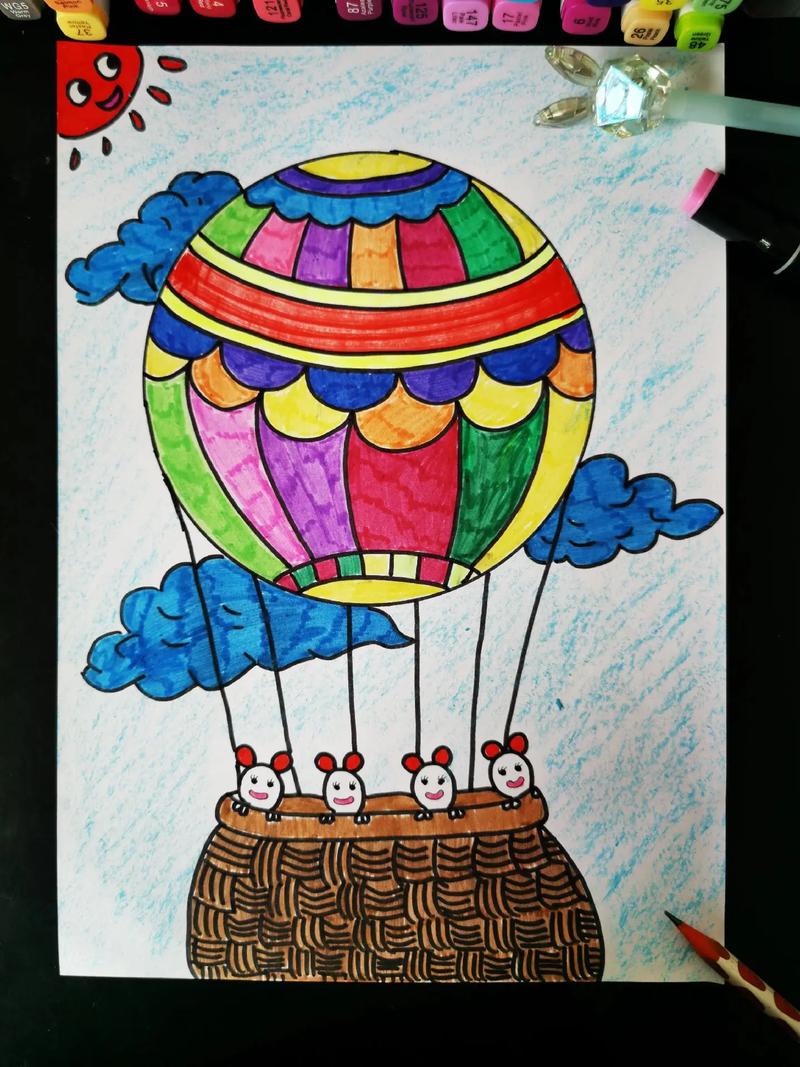 热气球创意画图片有哪些?-图3 热气球创意画图片有哪些?-图3
