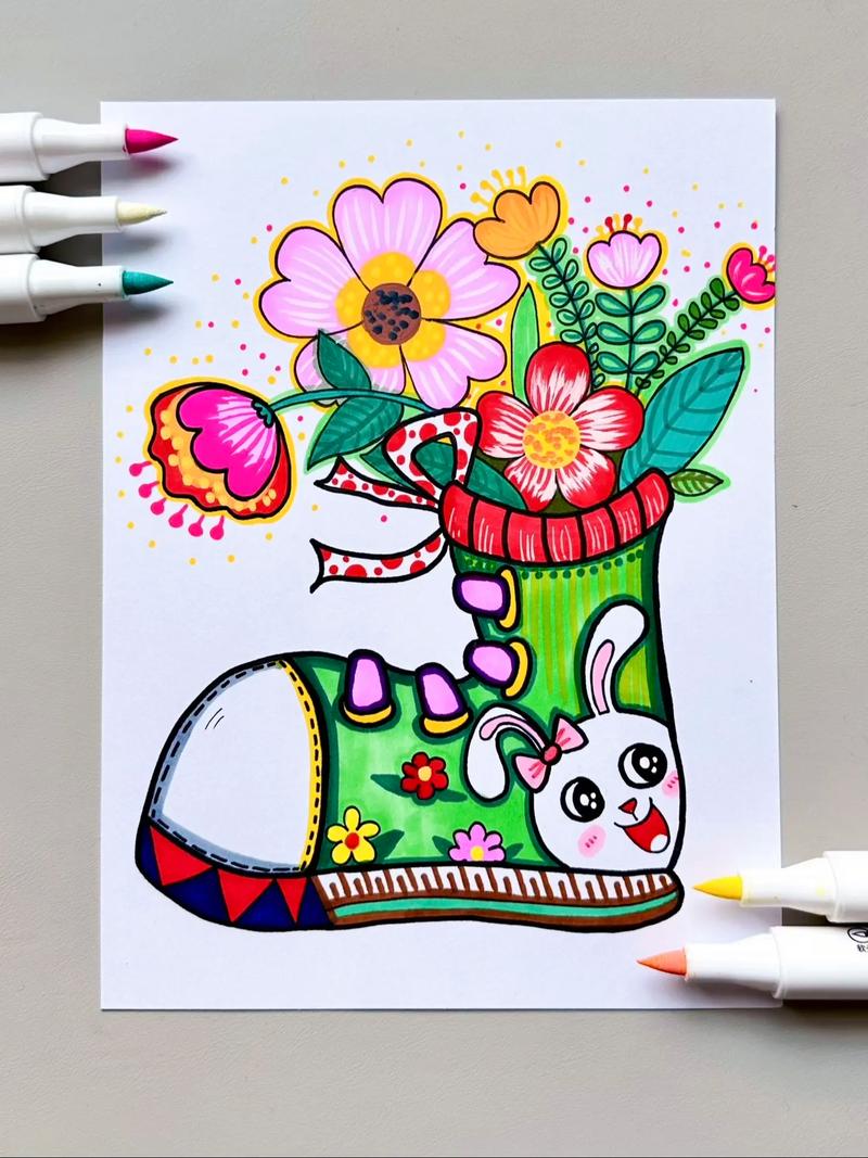 儿童创意叶画-图1