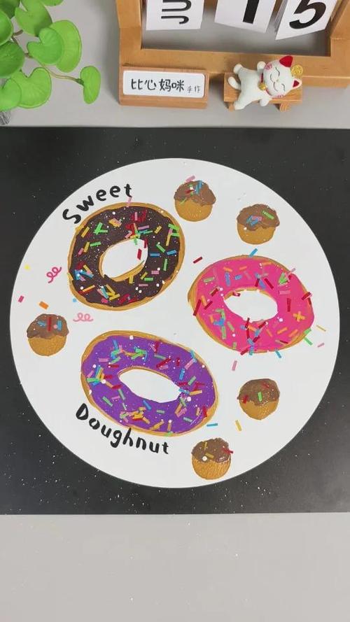 甜甜圈创意儿童画-图2 甜甜圈创意儿童画-图2
