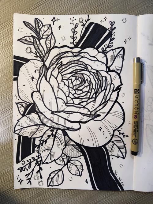 花卉创意装饰画黑白有何独特魅力?-图3 花卉创意装饰画黑白有何独特魅力?-图3