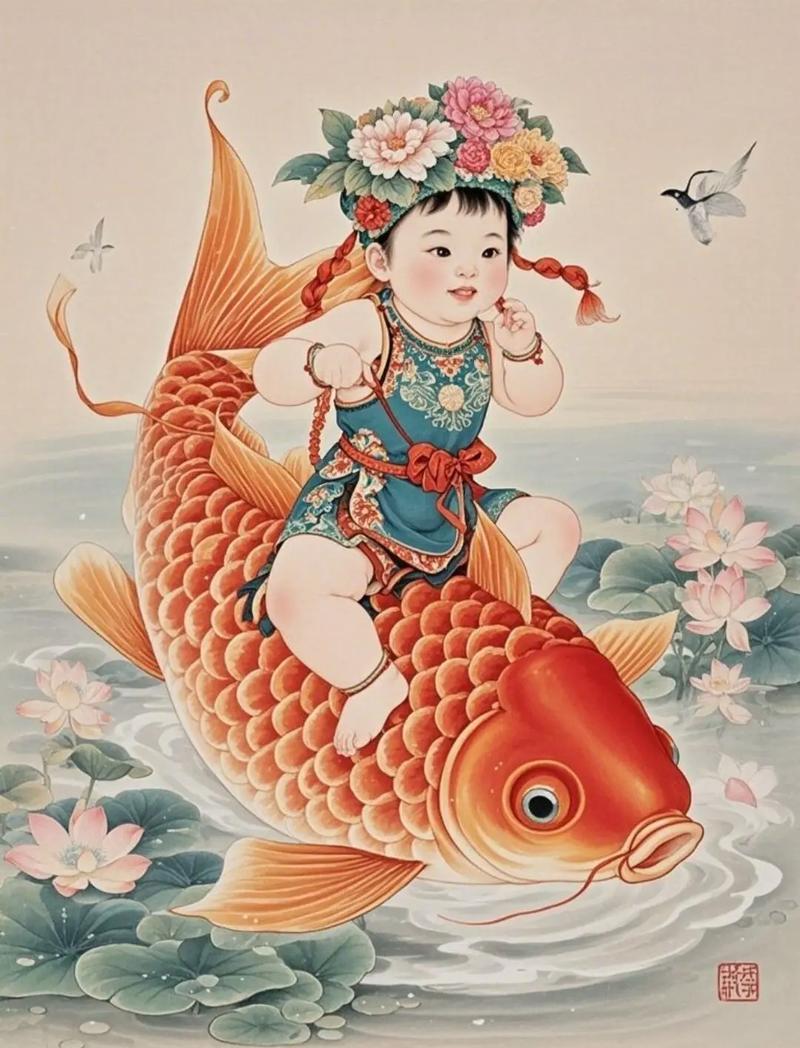 年画娃娃创意画,年画娃娃创意画图片-图1 年画娃娃创意画,年画娃娃创意画图片-图1