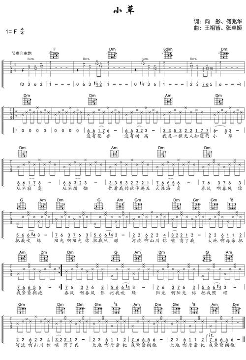 小草吉他弹唱技巧有哪些?-图1 小草吉他弹唱技巧有哪些?-图1