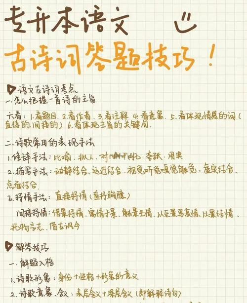 中考语文古诗答题技巧,中考语文古诗答题技巧和方法-图1 中考语文古诗答题技巧,中考语文古诗答题技巧和方法-图1