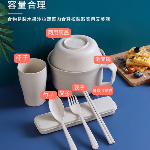 创意小麦，创意小麦秸秆碗家用米饭碗饭碗-图2