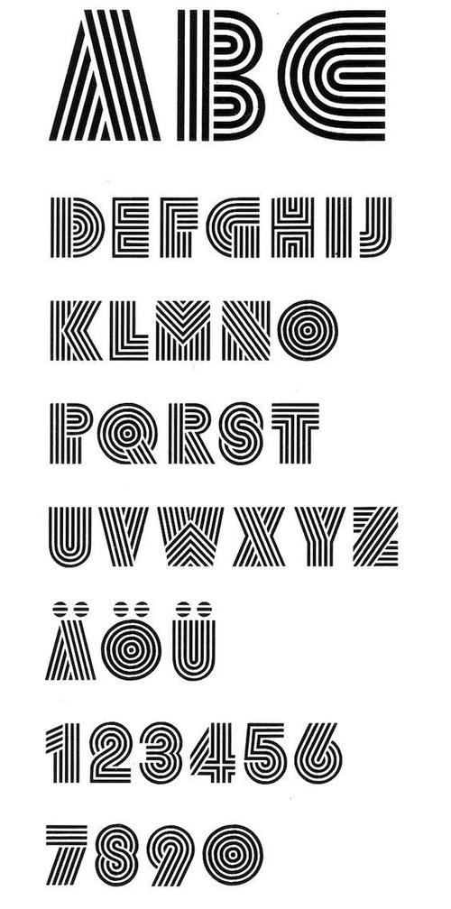 线条创意字-图1