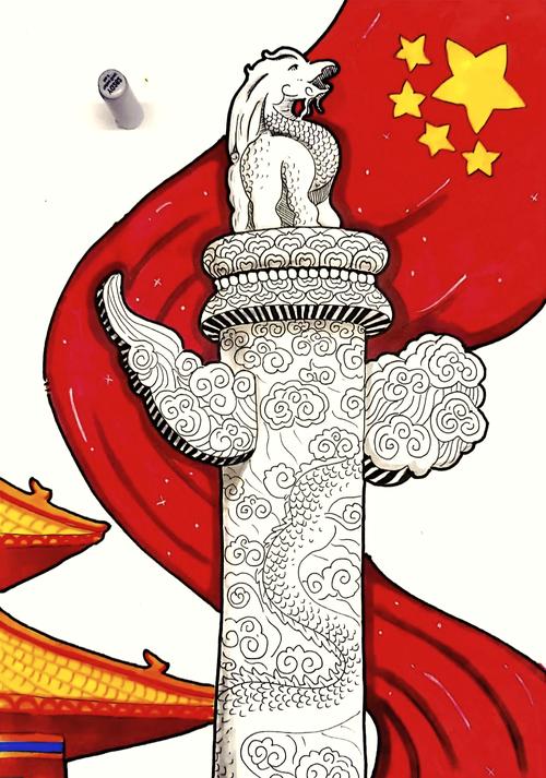 柱子创意画-图1 柱子创意画-图1