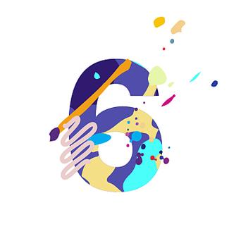 创意数字60，创意数字6怎么画-图3