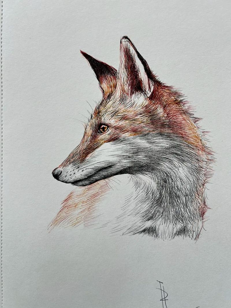狐狸创意画，狐狸创意绘画作品-图3