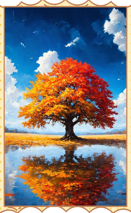 秋天的树创意画有哪些新奇灵感？-图1