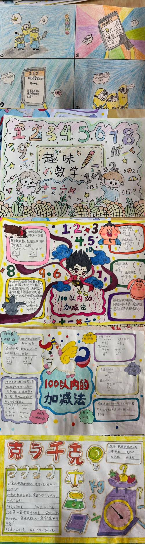 三年级数学创意画-图1