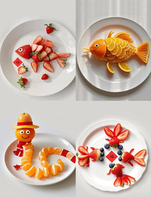 创意水果拼盘风景，如何拼出自然之美？-图1
