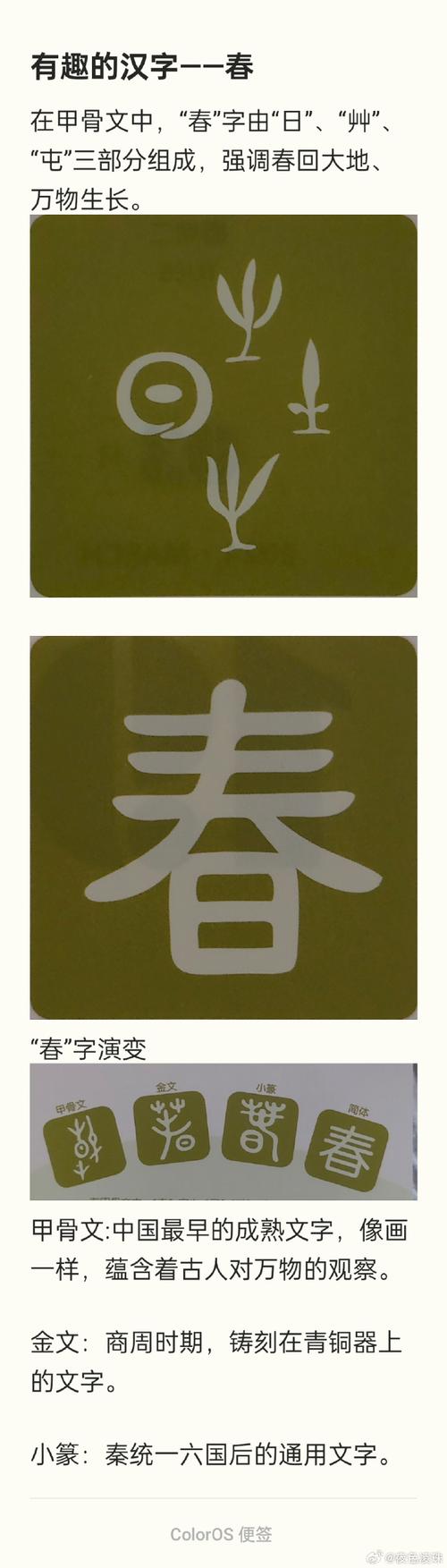 春字如何从甲骨文演变为创意设计符号？-图2