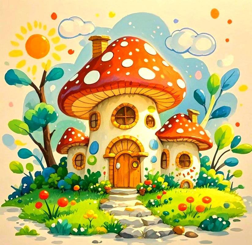 创意画蘑菇，如何画出独特又好看的蘑菇？-图1