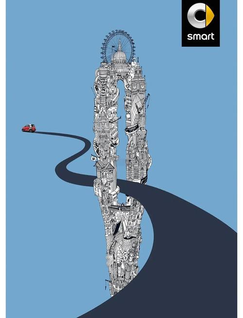 汽车环保海报，如何创意传递绿色理念？-图1