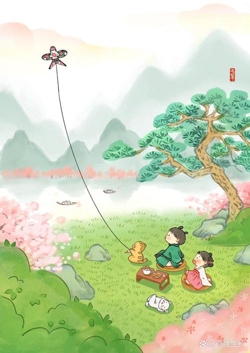 春天创意插画，春天创意插画图片-图1