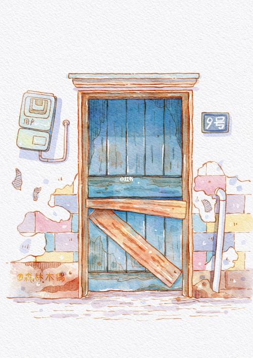 门创意，门创意绘画-图1