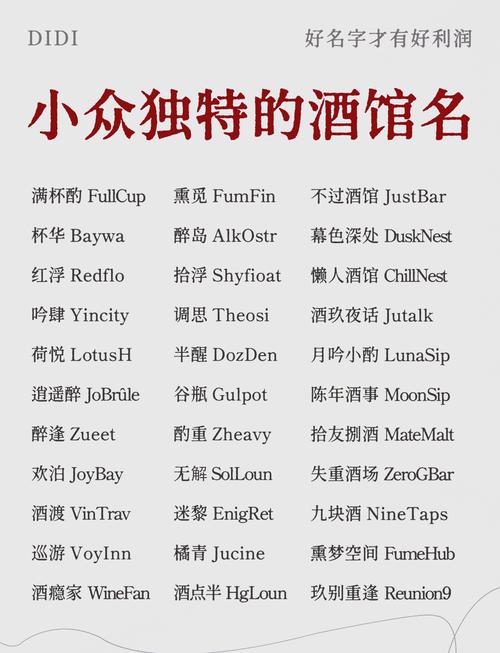 休闲吧创意店名怎么取?-图1 休闲吧创意店名怎么取?-图1