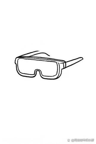 创意眼镜简笔画，创意眼镜简笔画图片-图1