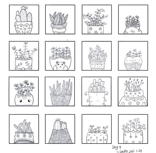 简笔画植物技巧，简笔画植物技巧图片-图2