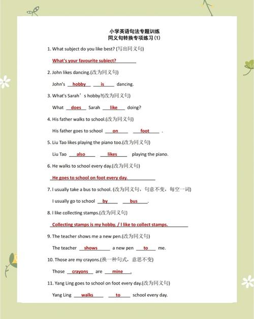 同义句转换技巧-图2