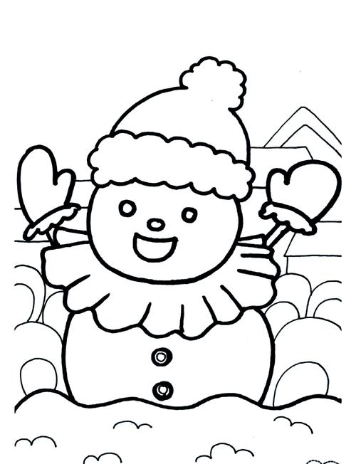 创意冬季画，冬季创意简笔画-图2