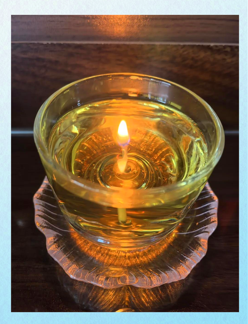 创意油灯，创意油灯配上文字-图2