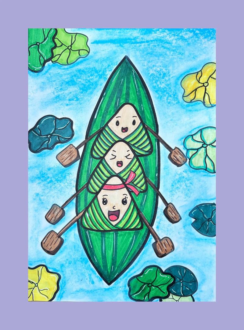粽子的创意，粽子的创意画法-图1