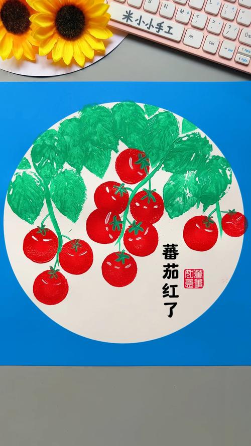 蔬菜叶子创意画，蔬菜叶子创意画图片-图1