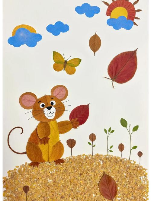 蔬菜叶子创意画，蔬菜叶子创意画图片-图3