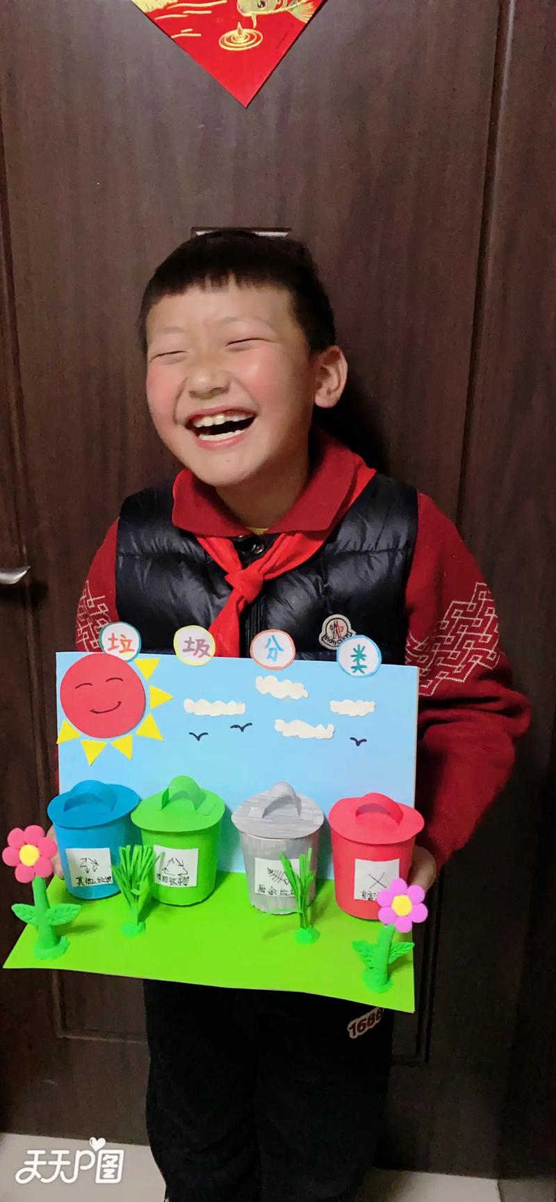 手工创意作品，垃圾分类手工创意作品-图1