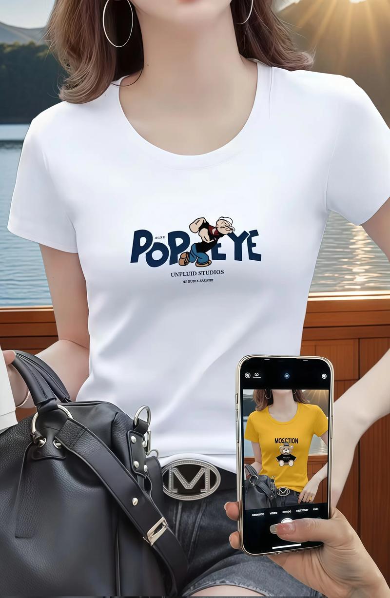 创意白色t恤，创意白t恤设计-图1