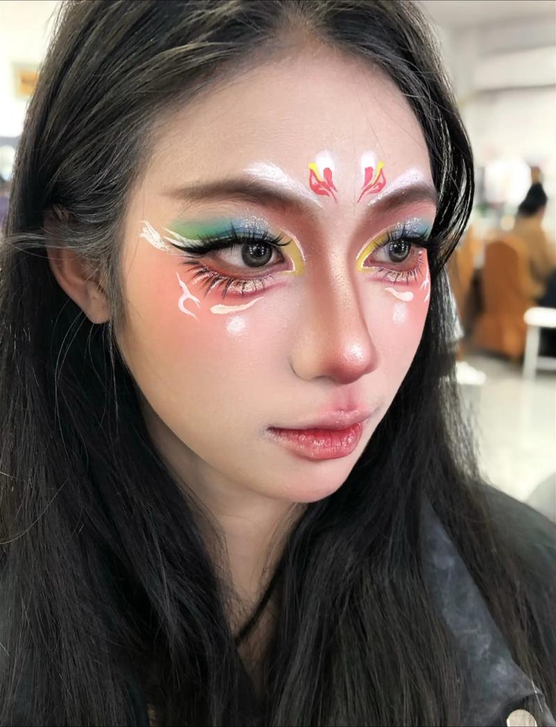 彩绘创意妆图片，如何画出惊艳效果？-图1