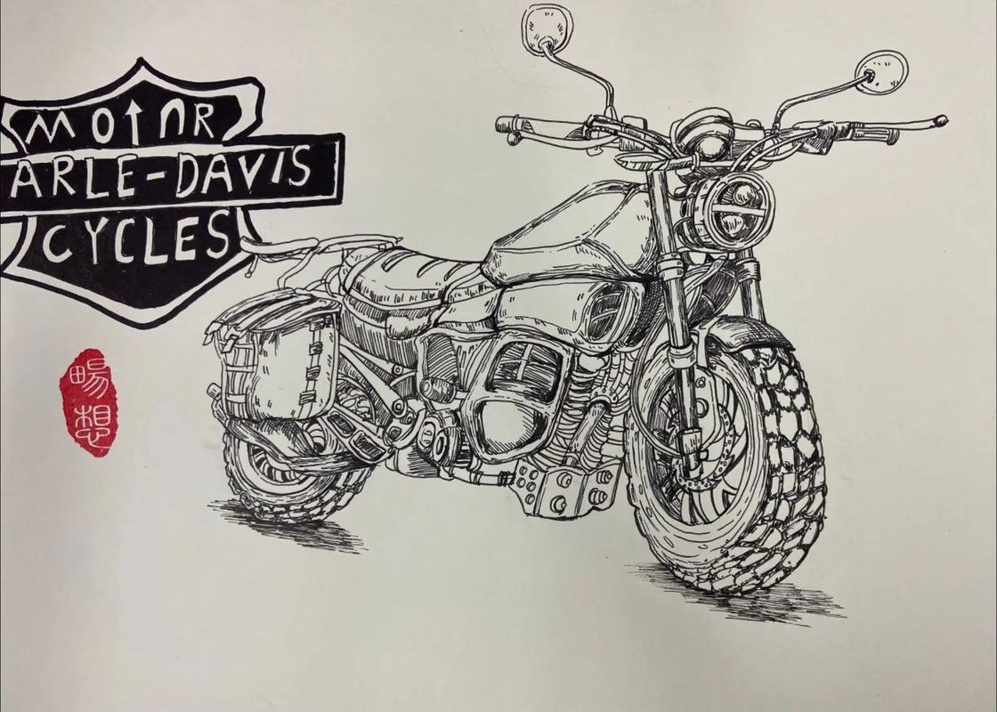 创意摩托画-图3