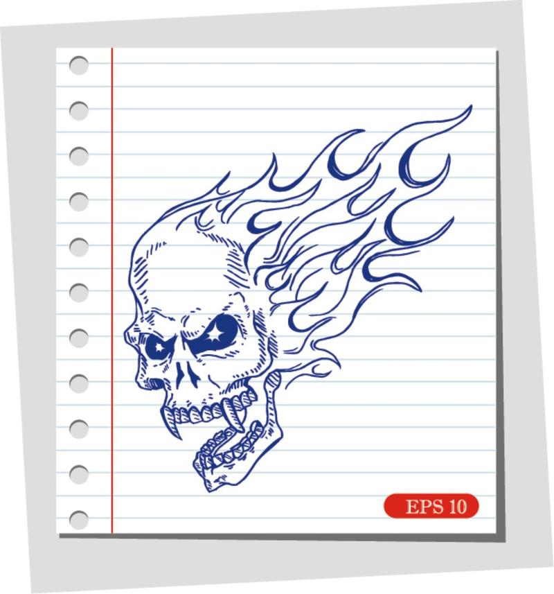 火焰创意素描如何绘制？-图1