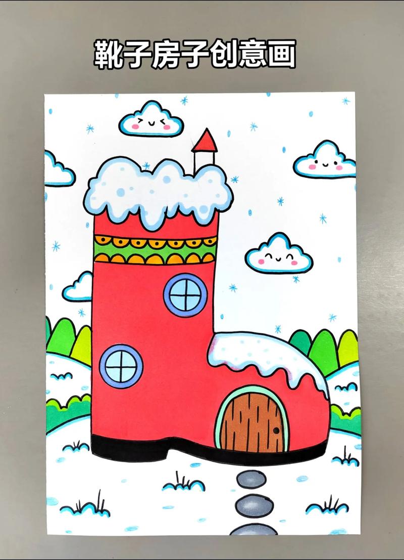 房子创意美术，房子创意美术图片-图3