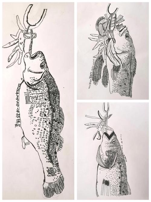 鱼手绘创意图片有哪些独特灵感？-图2