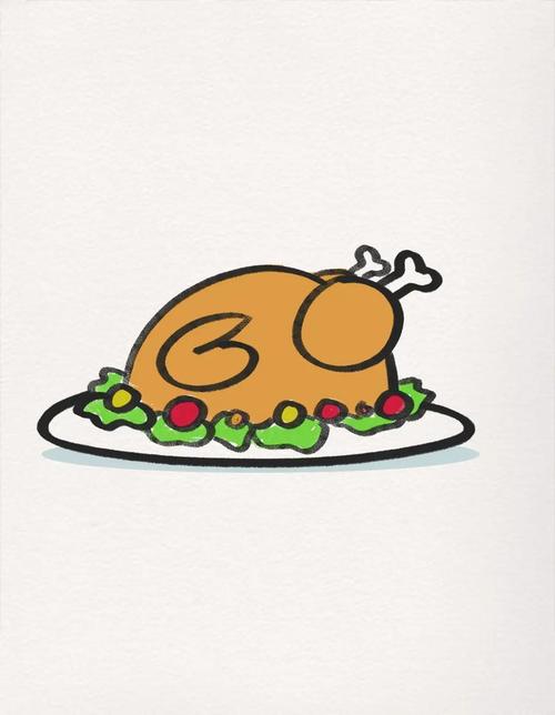 火鸡的创意画，火鸡的创意画图片-图1