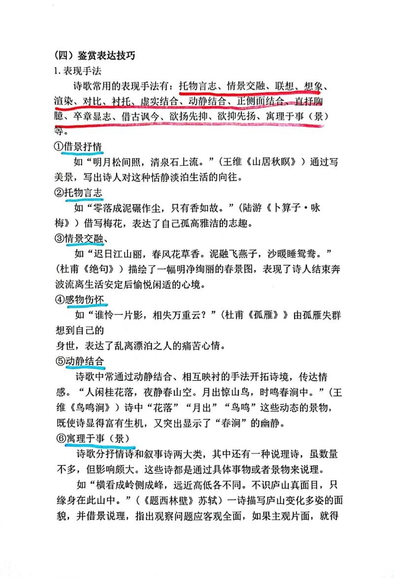 古诗词鉴赏表达技巧-图3