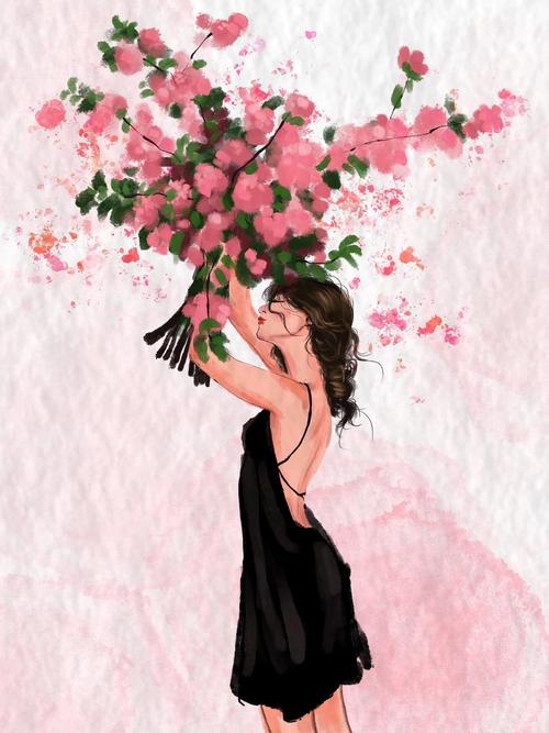 花草人物如何创意融合？-图1