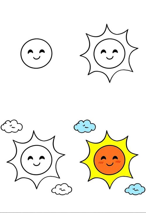 太阳创意简笔画-图1