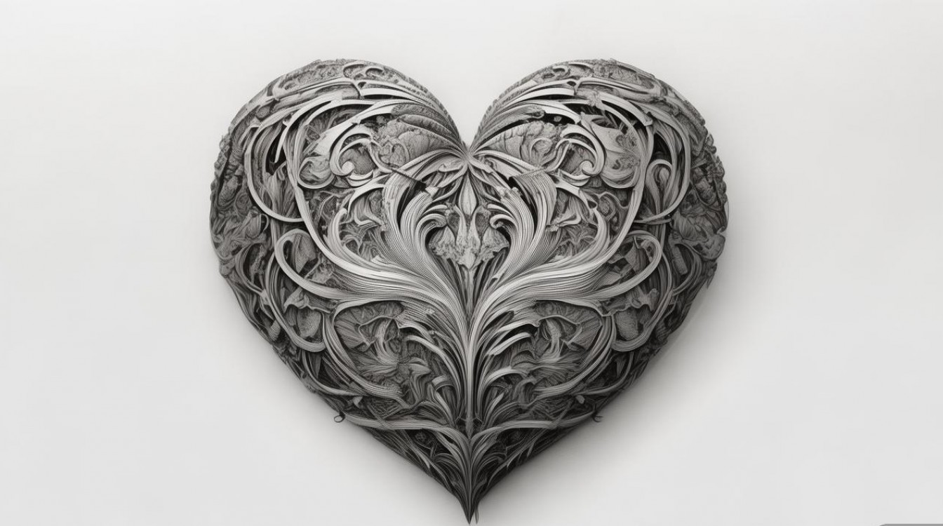 创意爱心图片手绘图片-图1