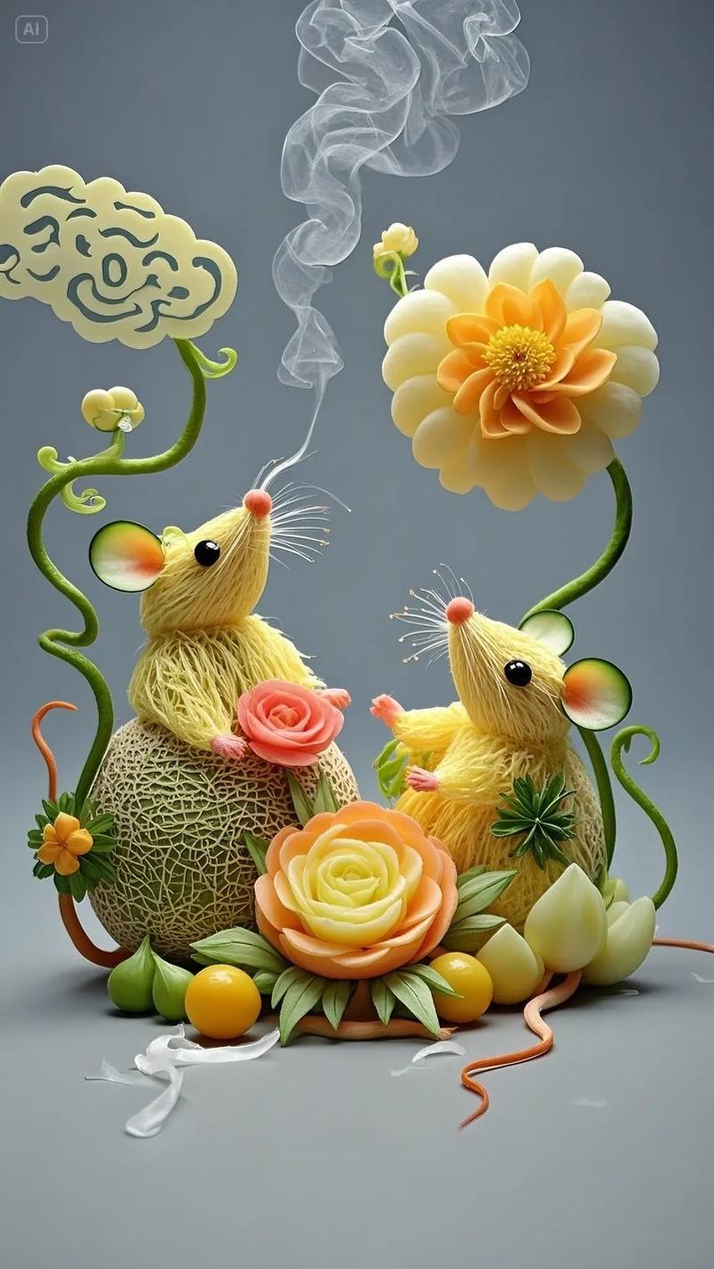 创意水果蔬菜造型图片-图2